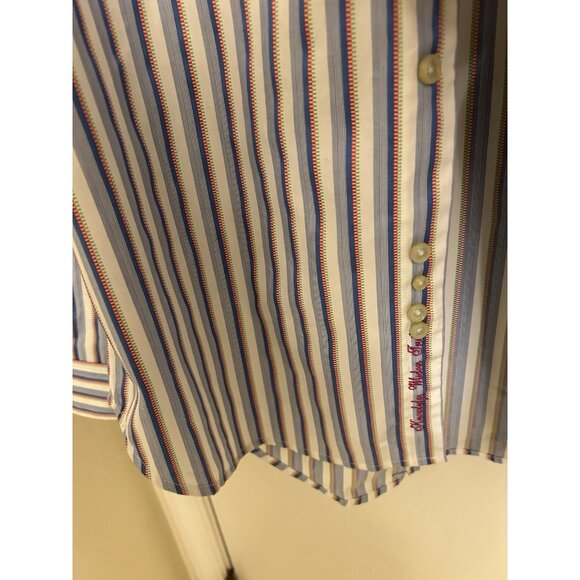 Robert Graham Mens Button Up/Dress Shirt/Long Sleeve/Flip cuff XL - Picture 6 of 16